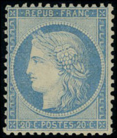 Neuf Avec Charnière N° 37, 20c Bleu Très Bon Centrage T.B. - Andere & Zonder Classificatie