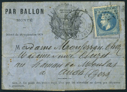 Lettre Le VILLE DE CHATEAUDUN, Formule Imprimée Aux Drapeaux Sur Papier Bleu, Càd Paris R. St-Lazare... - Autres & Non Classés