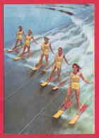 216536 / SPORT Water Skiing  Wasserski Ski Nautique FIVE BEAUTIFUL WOMEN , Nr. 141 , Bulgaria Bulgarie Bulgarien - Ski Nautique