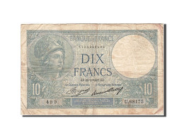 Billet, France, 10 Francs, 1915, 1937-02-25, TB, Fayette:6.18, KM:73e - 10 F 1916-1942 ''Minerve''