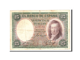 Billet, Espagne, 25 Pesetas, 1931, 1931-04-25, KM:81, TB - 25 Pesetas