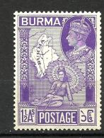 BURMA..1946..Michel # 68..MLH. - Burma (...-1947)