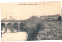 -81- Petit Séminaire De Saint Sulpice Panorama Timbre Décollé - TB - Saint Sulpice