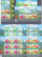 2016. Flora Of Kyrgyzstan, Wild Flowers, Set + 2 S/s + 4 Sheetlets, Mint/** - Kyrgyzstan