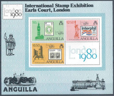 1980 ANGUILLA BF 32** London 80, Timbre Sur Timbre - Anguilla (1968-...)