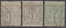 LUXEMBOURG  1882-91__N°47/48/50__ OBL VOIR SCAN - Gebraucht