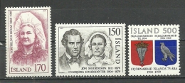 Iceland; 1979 Issue Stamps MNH** - Unused Stamps
