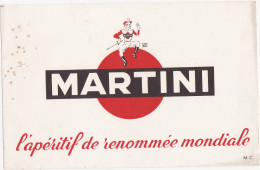 Buvard MARTINI (Apéritif) / Jockey - Liquor & Beer