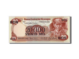 Billet, Nicaragua, 20,000 Córdobas On 20 Córdobas, D.1987, Undated, KM:147 - Nicaragua