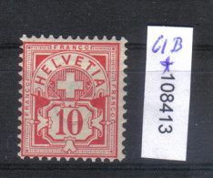 Schweiz Zst. 61B  / Mi. 54Y * - Unused Stamps