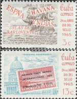 Cuba 1018-1019 (complete Issue) Unmounted Mint / Never Hinged 1965 Day The Stamp - Neufs