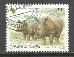 Hungary 1997. Used Rhinoceros Rhino - Used Stamps