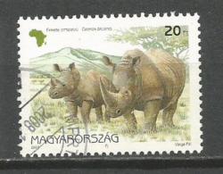 Hungary 1997. Used Rhinoceros Rhino - Usati