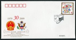 2009 China USA Diplomatic Relations Cover - Brieven En Documenten