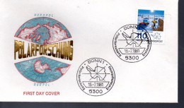 ALLEMAGNE FDC 1981 Polaire Globe - Antarctic Expeditions