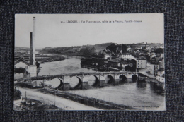 LIMOGES - Vue Panoramique, Vallée De La VIENNE, Pont ST ETIENNE. - Limoges