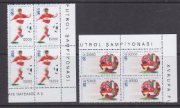 Turkey 1996 European Championship Football 2v Bl Of 4  ** Mnh (31352A) - Neufs