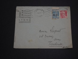 FRANCE - Type Mercure Avec Surcharge De Lyon Sur Enveloppe En 1945 Pour Toulouse - A Voir - L 908 - Libération