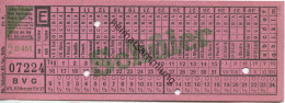 BVG Berlin Köthener Str. 17 - Schüler-Fahrschein 1931 - Europe