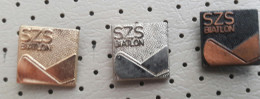 Biathlon Federation  Of Slovenia Slovenian Ski Federation Association Biathlon SZS Pins - Biathlon