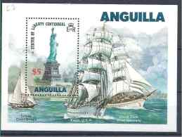 1985 ANGUILLA BF 67** Statue De La Liberté, Bateaux - Anguilla (1968-...)