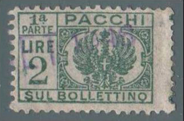Italia - Pacchi Postali Del 1927/32 Senza Fasci Al Centro:  Lire 2 Prima Parte (n° 61) - 1946 - Postal Parcels