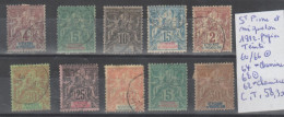 TIMBRES NEUF ( SAINT PIERRE ET MIQUELON ) * / O NR  60/66 O- 64*-62* CHARNIERES 68 O  1892 PAPIER TEINTE  COTE 58.30€ - Unused Stamps