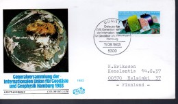 ALLEMAGNE     FDC    1983   Geodesie  Et Geophysique Globe Satellite  Terre - Autres & Non Classés