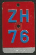 Velonummer Zürich ZH 76 - Placas De Matriculación