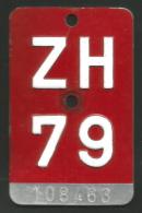 Velonummer Zürich ZH 79 - Number Plates