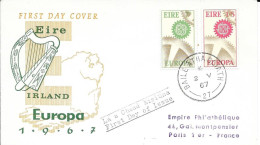 IRLANDE  -  Timbre N°  191:192 6     EUROPA     -  FDC  -  1967 - FDC