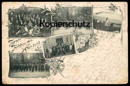 ALTE POSTKARTE TURNER FECHTRIEGE HERSFELD FECHTSAAL KRIEGSSCHULE Fechten Fencing Escrime Ansichtskarte Postcard - Bad Hersfeld