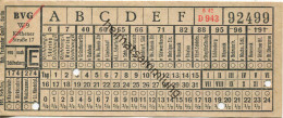 BVG Berlin Köthener Str. 17 - Fahrschein 1942 - Von Nach Schöneberg - Europe