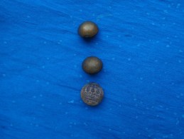 Lot De 3 Boutons  (2 ...tw Et W-le 3eme Couronne A Identifier ??) - Knöpfe