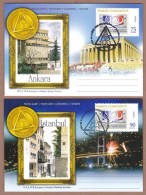 AC - TURKEY CARD - GRAND LODGE OF FREE AND ACCEPTED MASONS TURKEY 1909 - 2009 IMPRINT STAMP ISTANBUL 13 JULY 2009 - Cartes-maximum