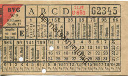 BVG Berlin Köthener Str. 17 - Fahrschein 1943 - Tempelhof Von Nach Kreuzberg - Europe