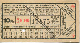 BVG Berlin Köthener Str. 17 - Fahrschein 1936 - Europe
