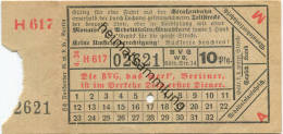 BVG Berlin Köthener Str. 14 - Fahrschein 1934 - Die BVG Das Merk, Berliner Ist Im Verkehr Dein Erster Diener - Europe