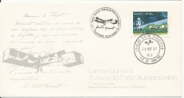 Brazil FDC 23-10-1981 Santos Dumont With Aviation Cachet - FDC