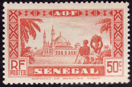 SENEGAL  1935  -  Y&T  125  -  Mosquée -  NEUF* - Unused Stamps