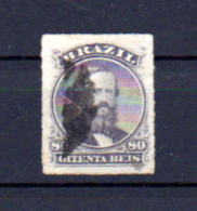Pedro II, 80c    33 Oblitéré - Usados