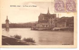 SEYSSEL. LE PONT ET LE RHONE. - Seyssel