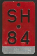 Velonummer Schaffhausen SH 84 - Number Plates