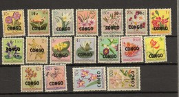 Congo  Ocb Nr:  382 - 399 ** MNH   (zie Scan) - Nuovi