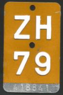 Velonummer Mofanummer Zürich ZH 79 - Placas De Matriculación