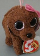 Petit CHIEN TY Aux Grands Yeux - The Beanie Boos Collection -  Maddie Née Le 28 Mars - Cuddly Toys