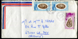 AFARS & ISSAS - N° 401 + 402 (2) / LETTRE AVION DE DJIBOUTI LE 6/10/1975 POUR LE PUY - TB - Briefe U. Dokumente