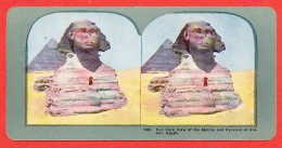 Delcampe - EGYPTE  Carte Stéréoscopique The Sphinx Pyramid Of Ghizeh - Pyramiden