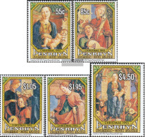 Penrhyn 554-558 (complete Issue) Unmounted Mint / Never Hinged 1993 Christmas - Penrhyn