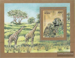 Benin Block10 (complete Issue) Unmounted Mint / Never Hinged 1995 Monkeys - Other & Unclassified